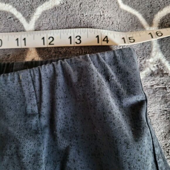 Oska Womens Trouser Pants Size 2 Black Printed Pull On High Rise Straight Leg - Picture 7 of 12